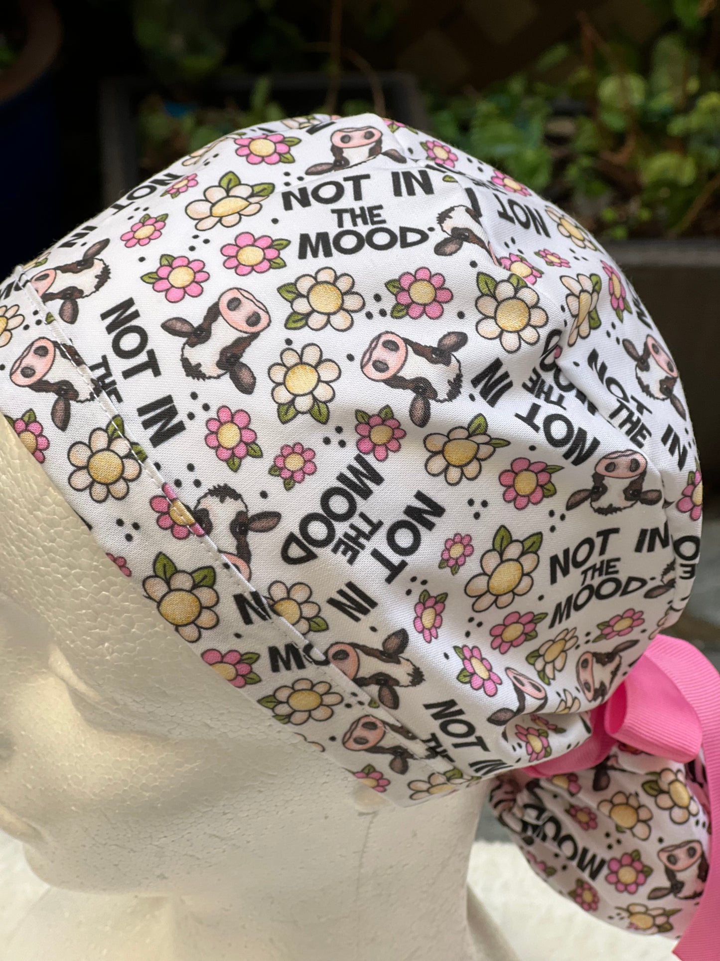 Not in the Mood Ponytail Scrub Cap