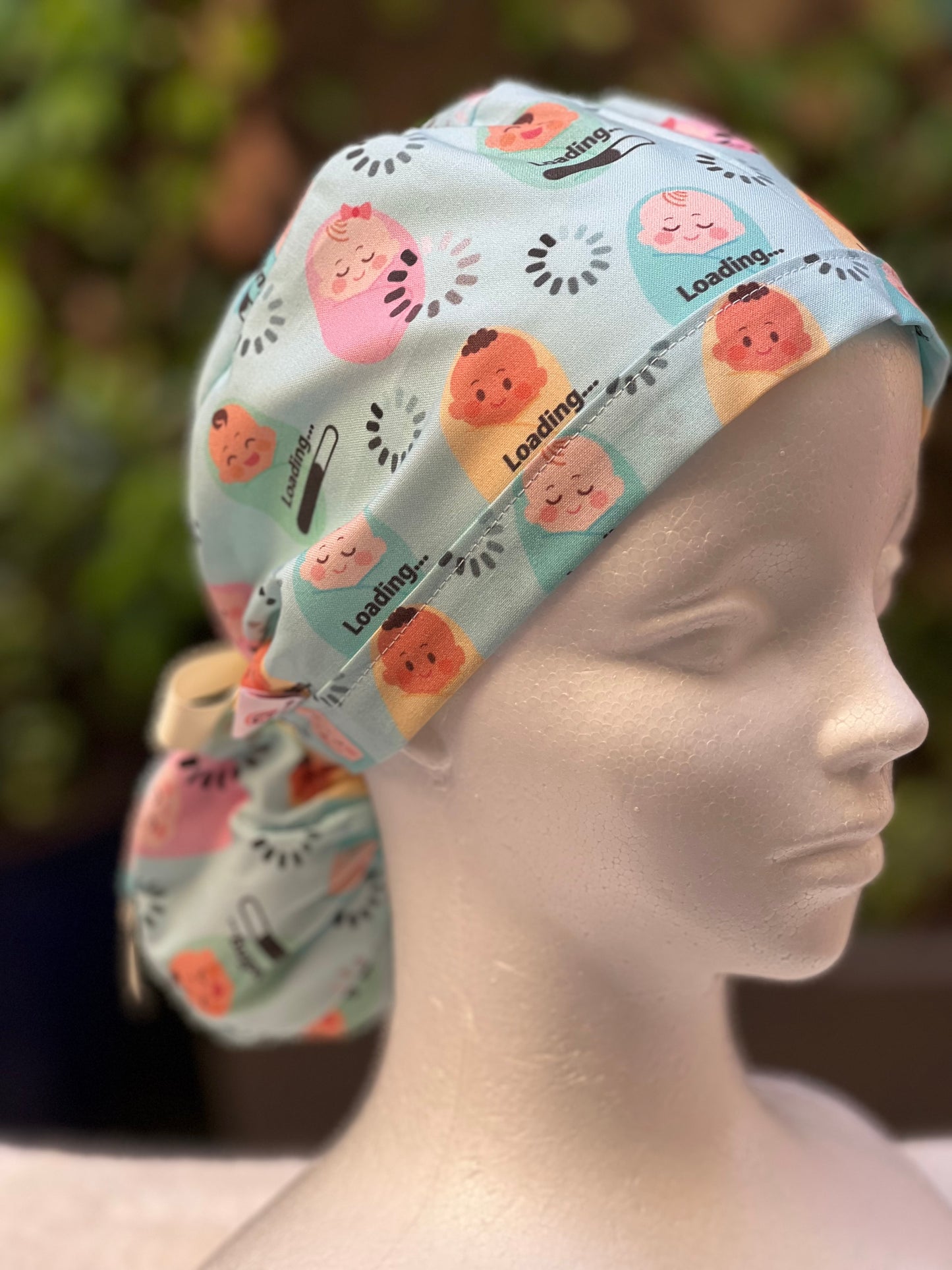 Lucille Ponytail Scrub Cap