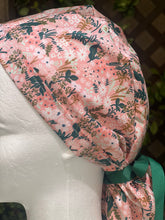 Load image into Gallery viewer, Peachy ponytail scrub cap
