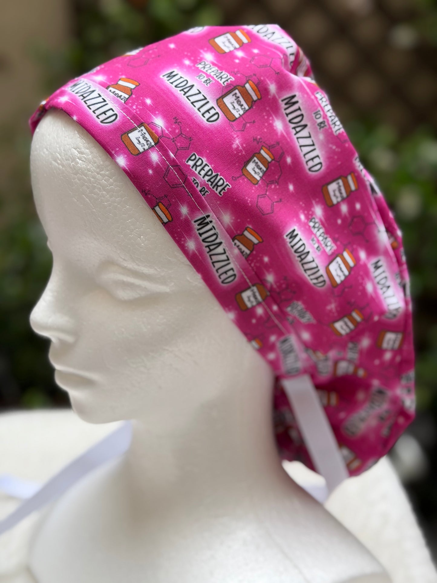 Midazzled Anesthesia Ponytail Scrub Cap