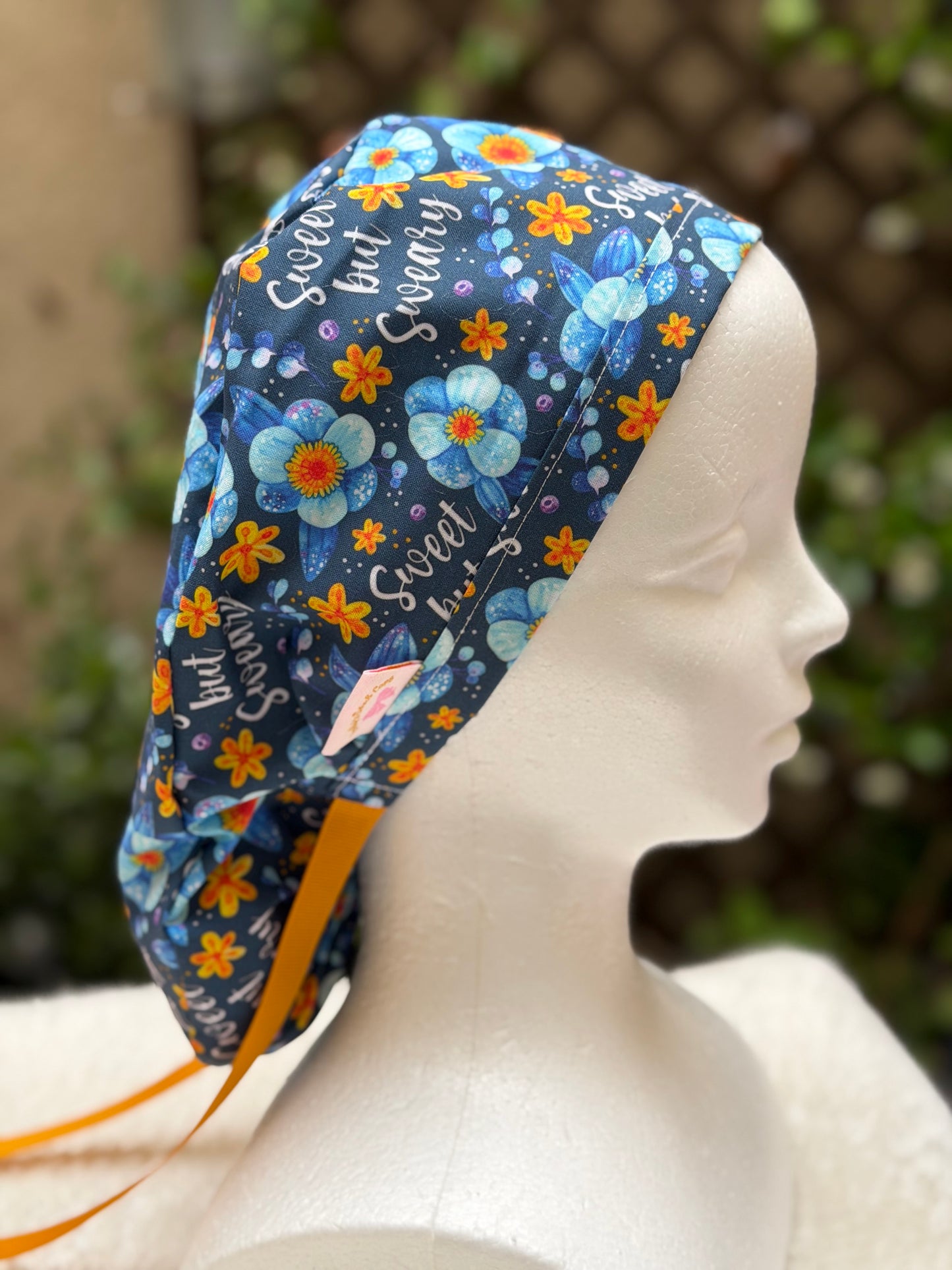 Sweet but Sweary Ponytail Scrub Cap