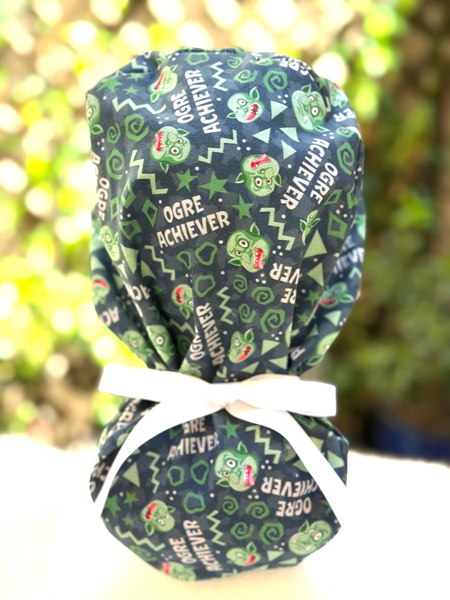 Ogre achiever Ponytail Scrub Cap