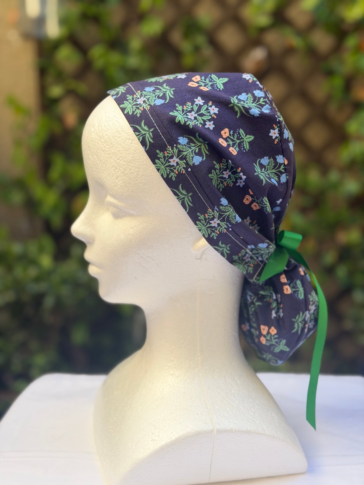 Regina ponytail scrub cap