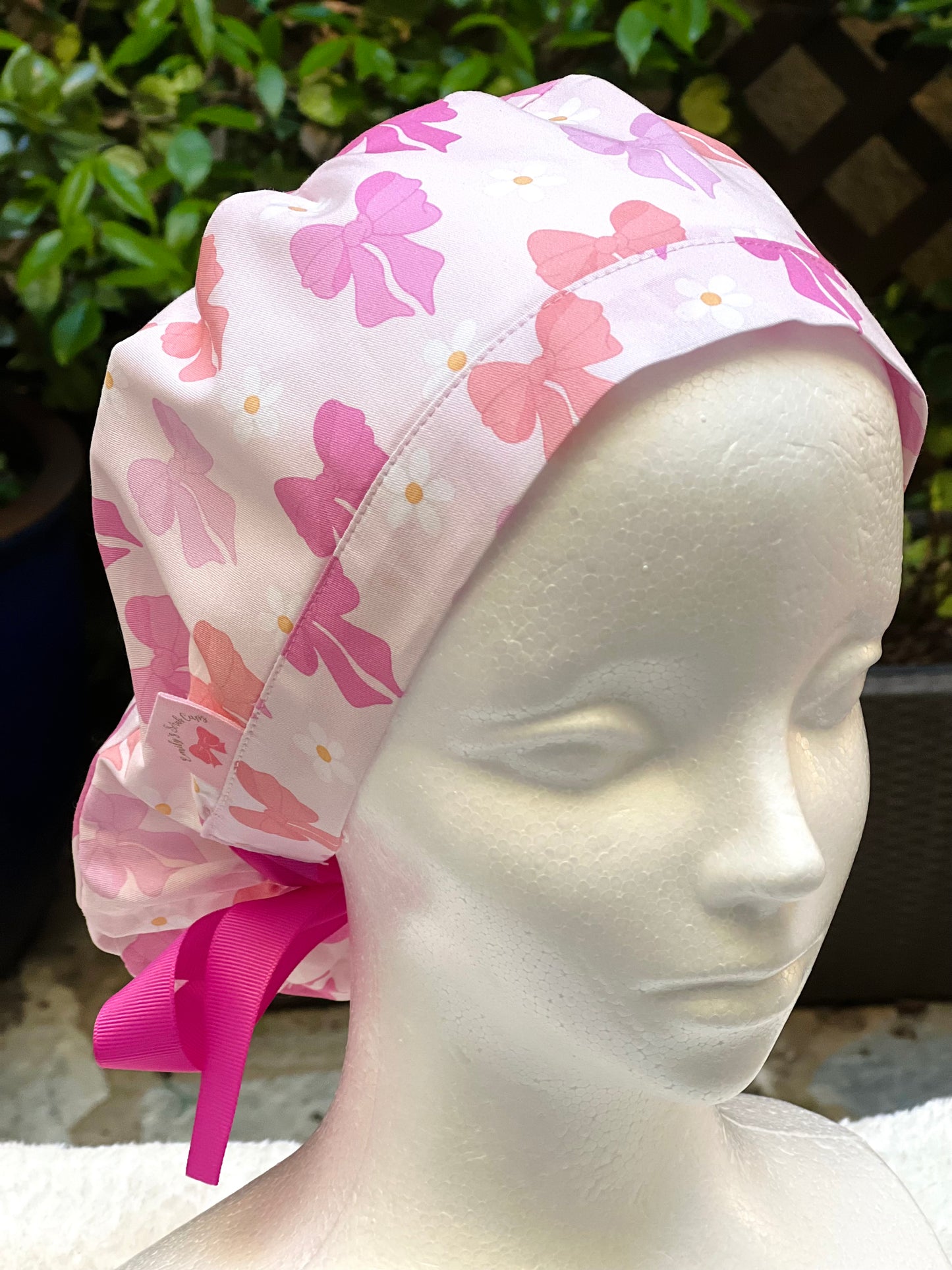 Bowtiful Ponytail Scrub Cap