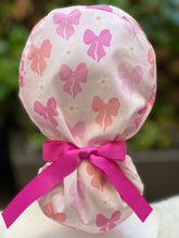 Load image into Gallery viewer, Bowtiful Ponytail Scrub Cap
