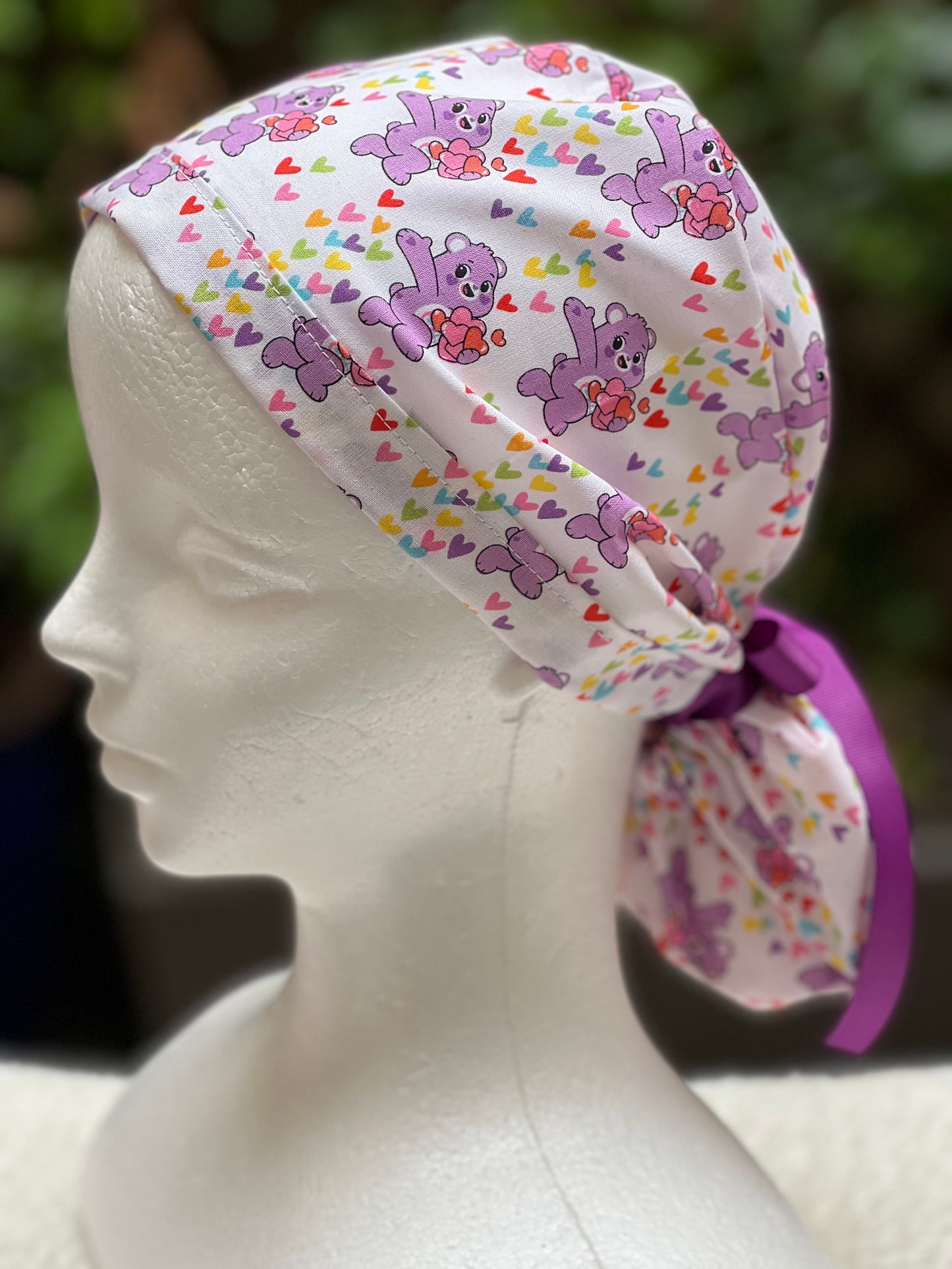 Care Bears Valentines scrub cap