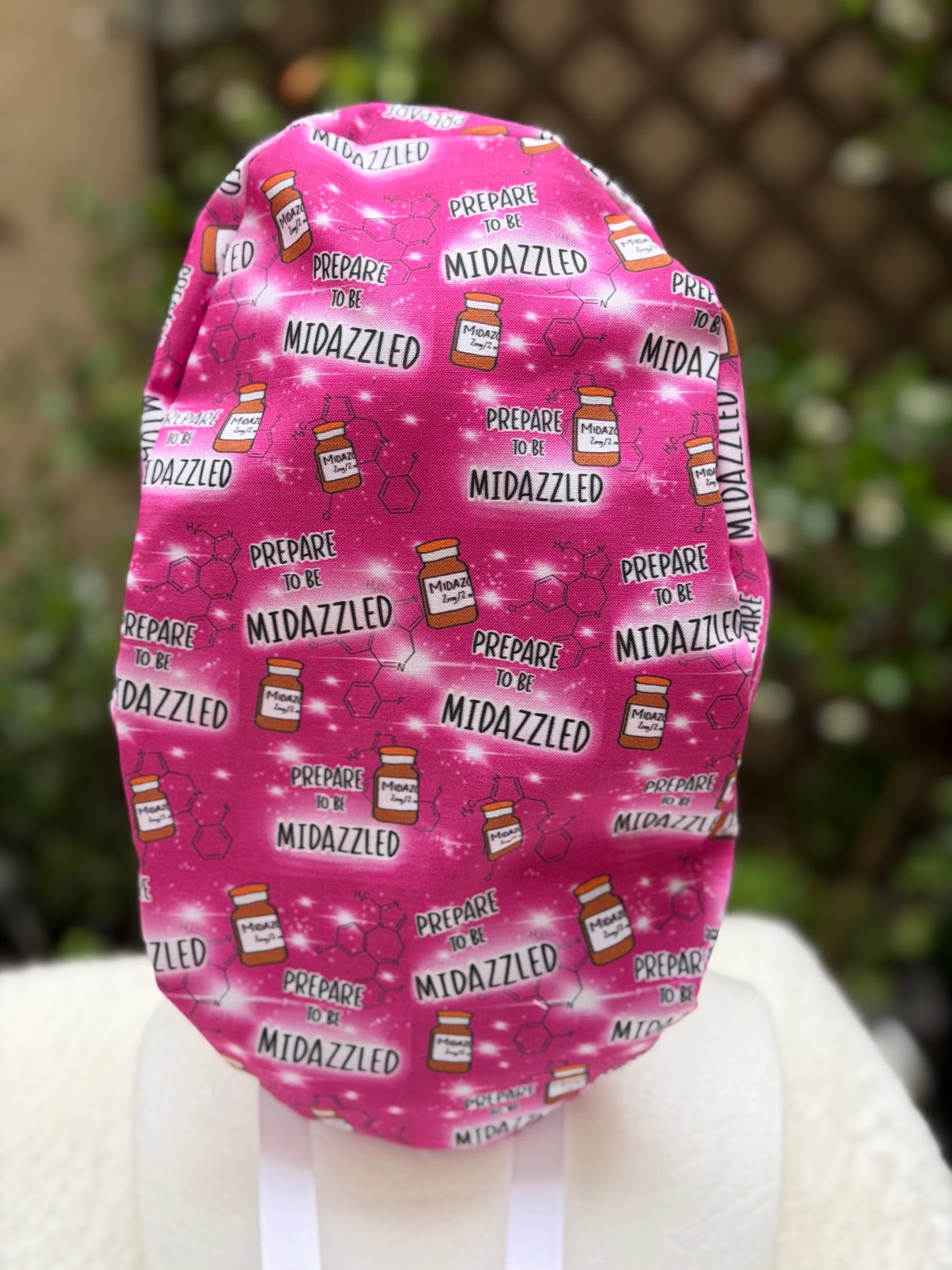 Midazzled Anesthesia Ponytail Scrub Cap