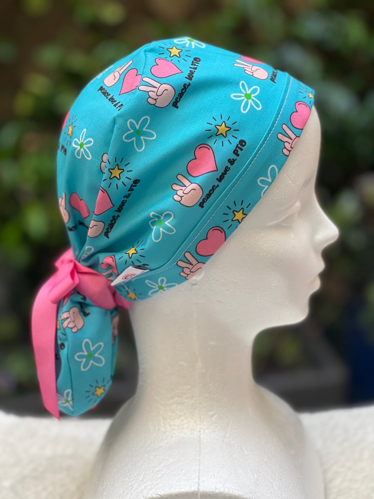 PTO Ponytail Scrub Cap