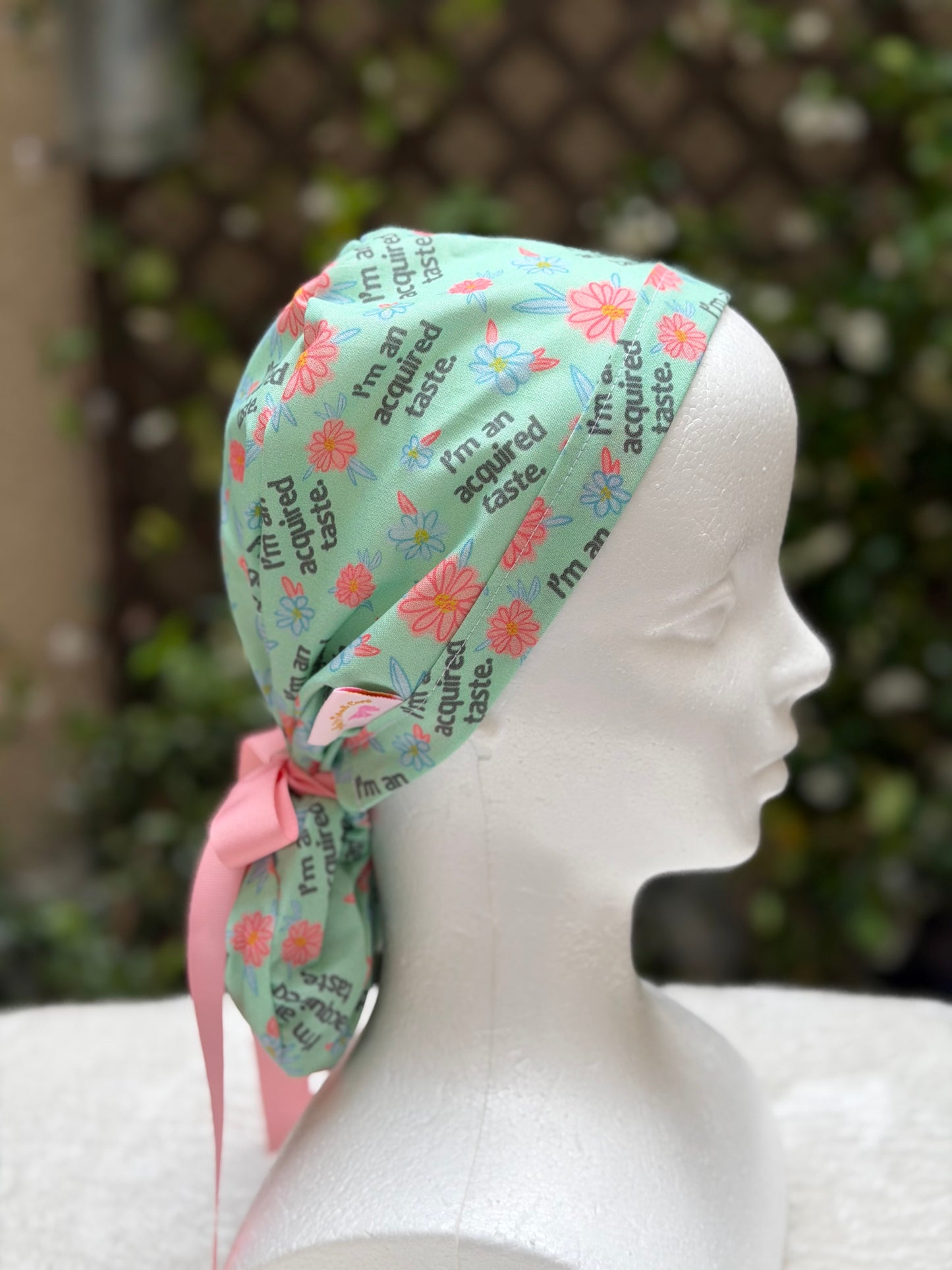 Acquired Taste Ponytail Scrub Cap
