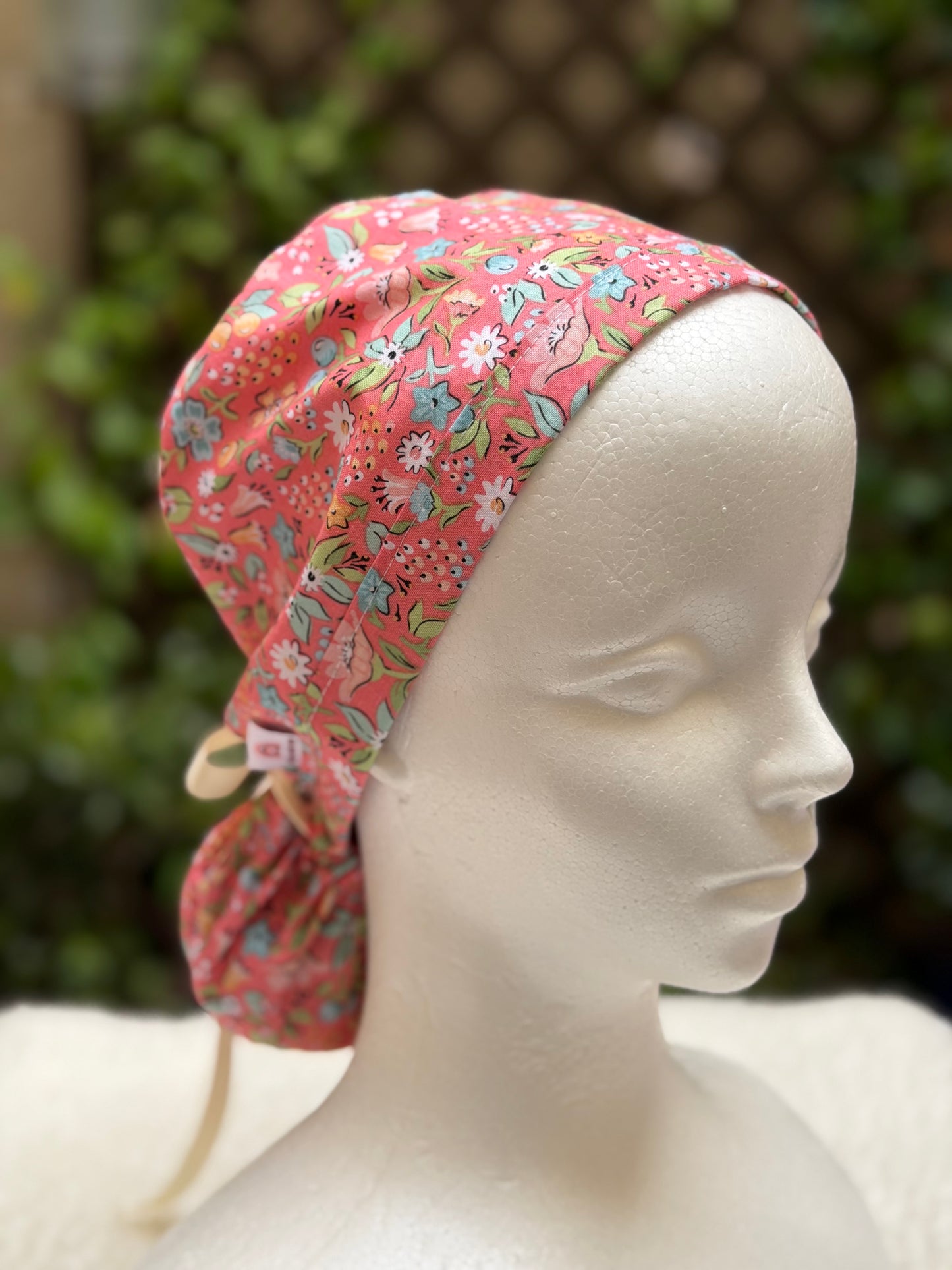 Spring 2 Ponytail Scrub Cap