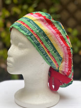 Load image into Gallery viewer, Bright and Merry Holiday - Winter Holiday Ponytail Cap
