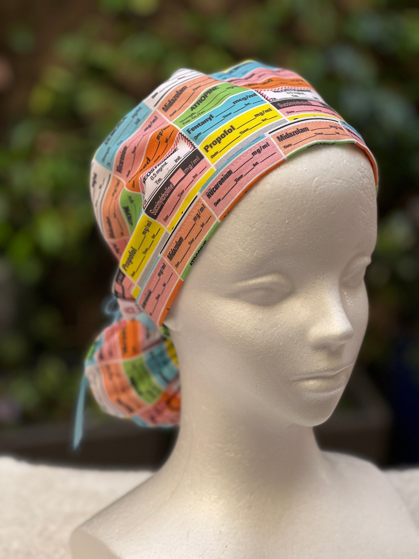 Anesthesia Ponytail Scrub Cap