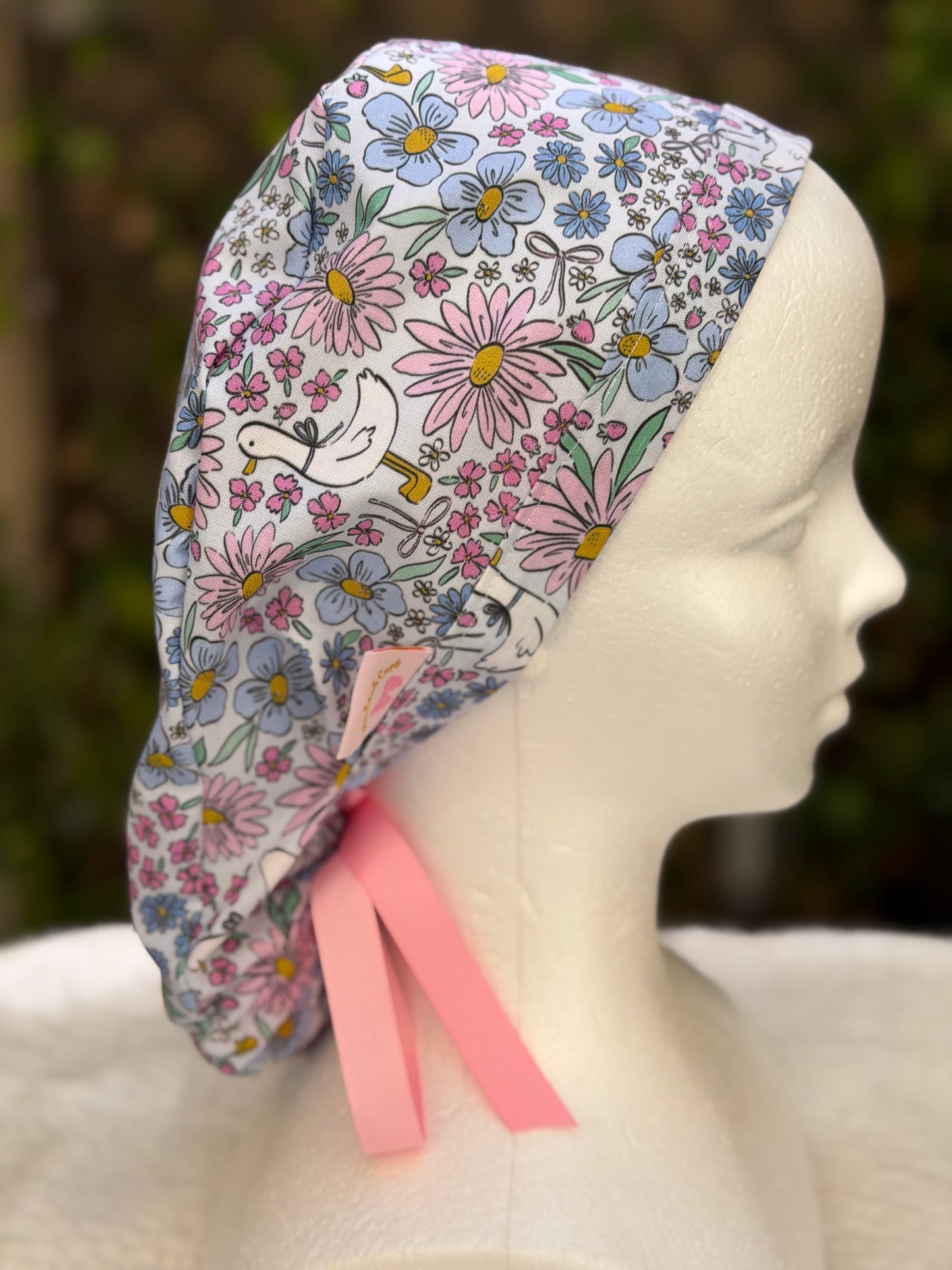 Purple goose Ponytail Scrub Cap (Copy)