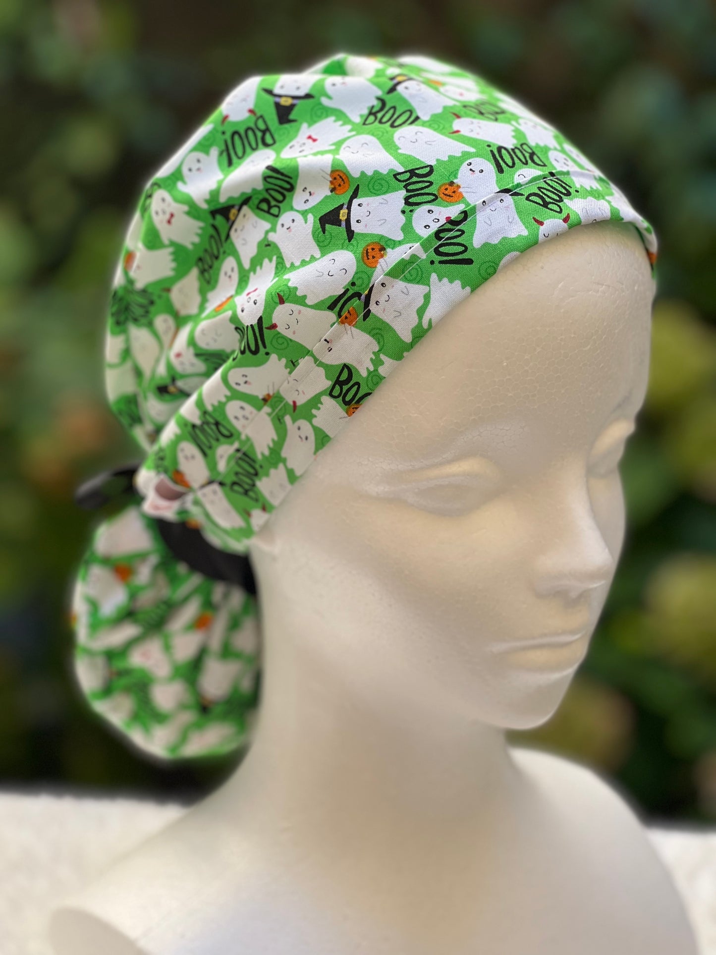 Green Ghosts scrub cap