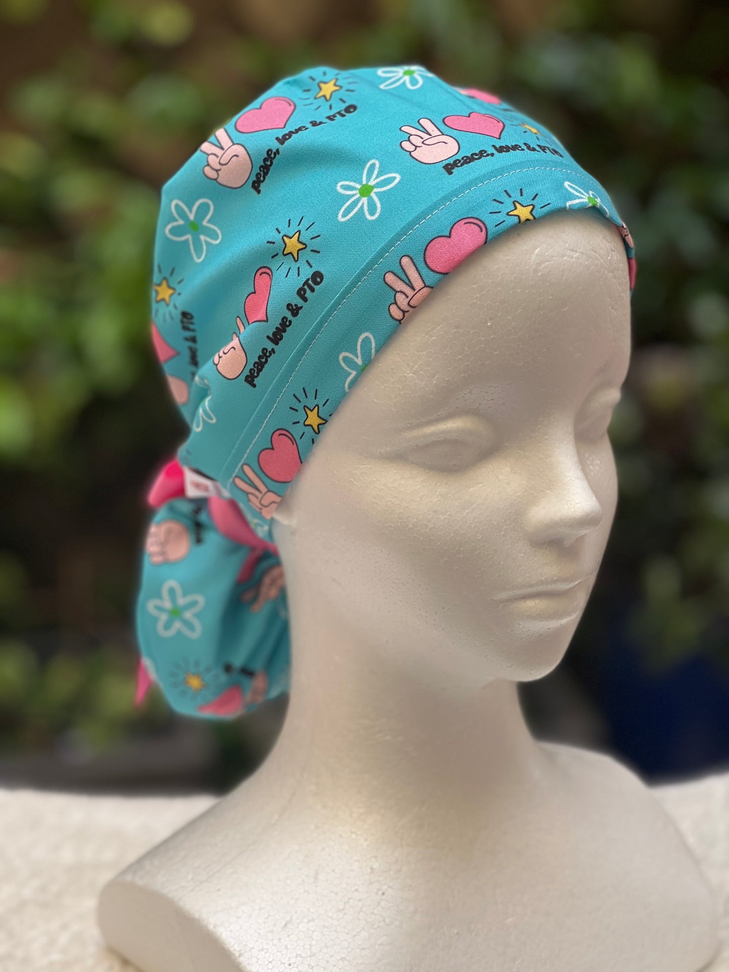 PTO Ponytail Scrub Cap