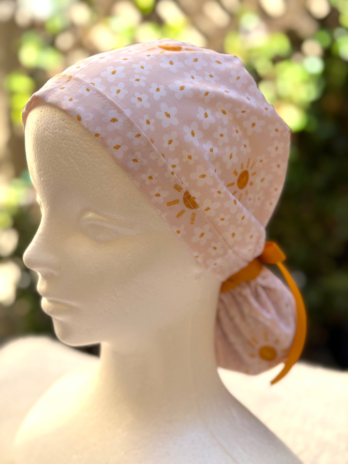 Summer Ponytail Scrub Cap