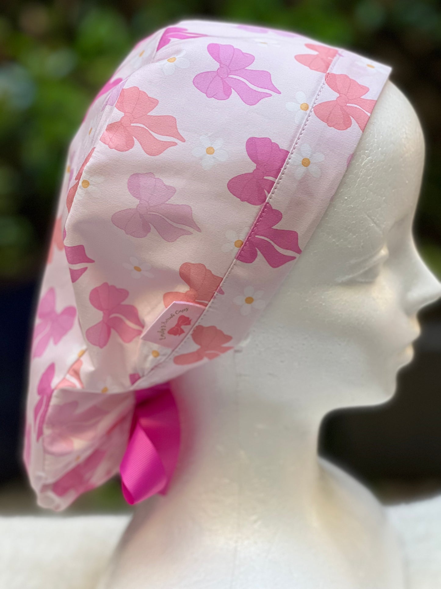 Bowtiful Ponytail Scrub Cap