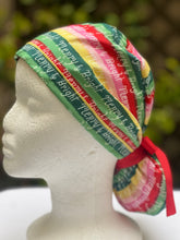 Load image into Gallery viewer, Bright and Merry Holiday - Winter Holiday Ponytail Cap
