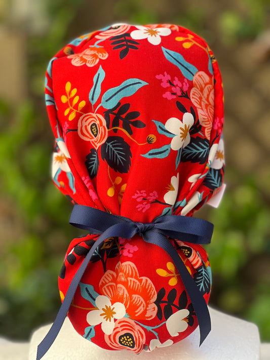 Shannon ponytail scrub cap