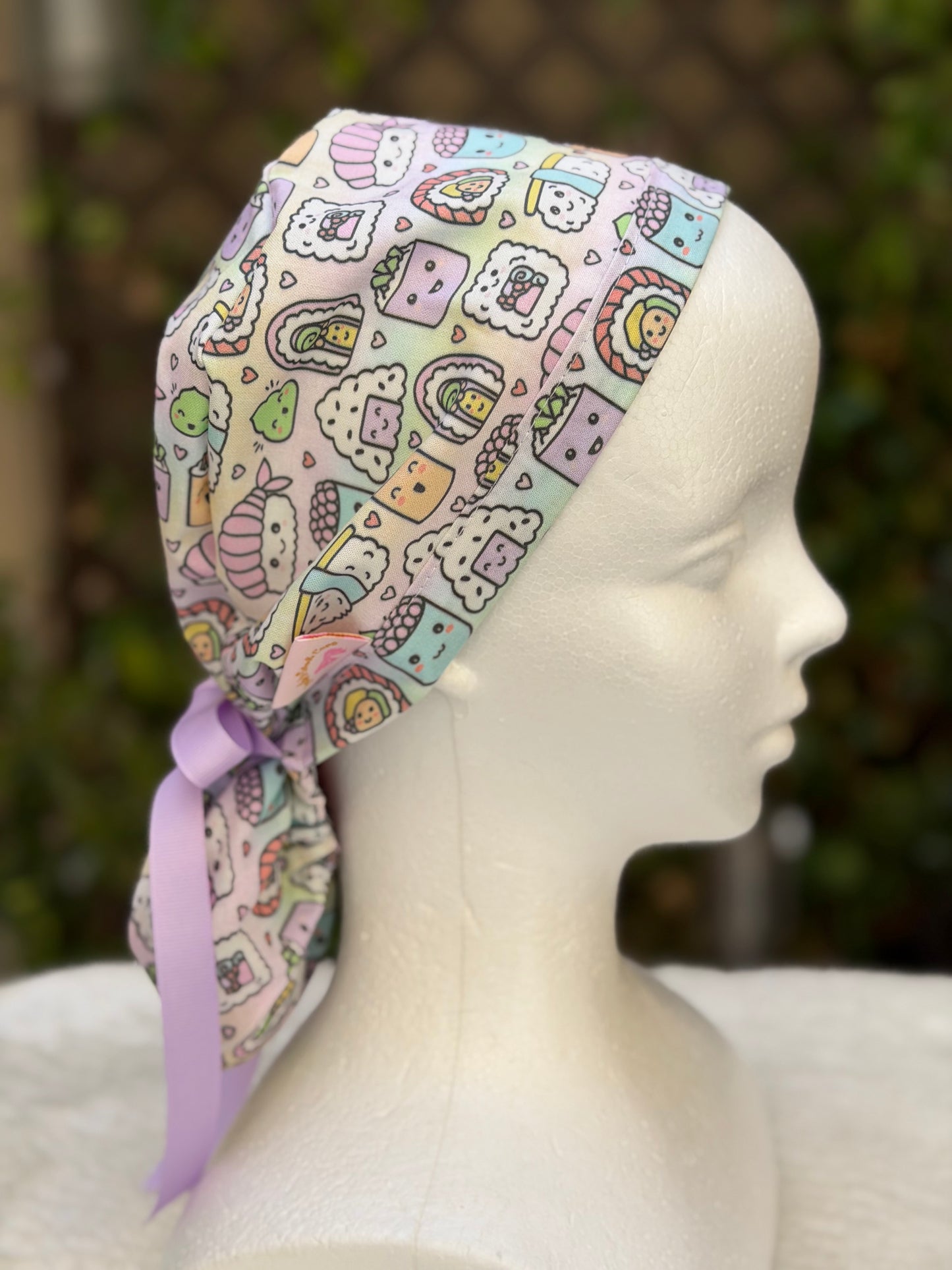 Kawaii Sushi Scrub Cap