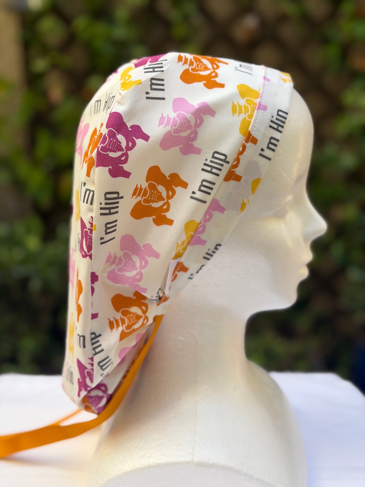 I’m hip Ponytail Scrub Cap