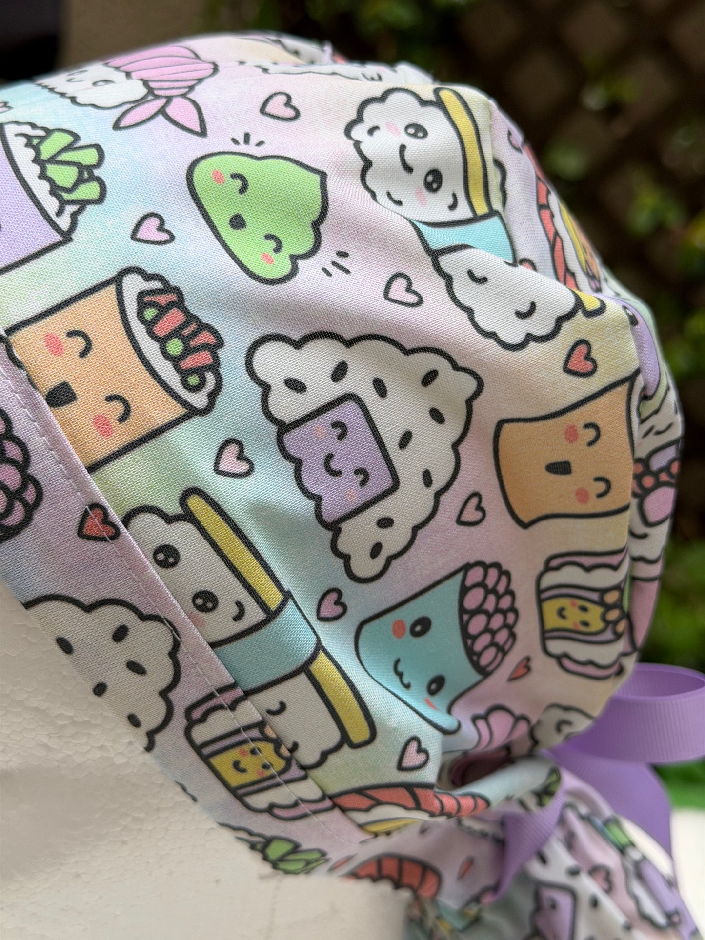Kawaii Sushi Scrub Cap