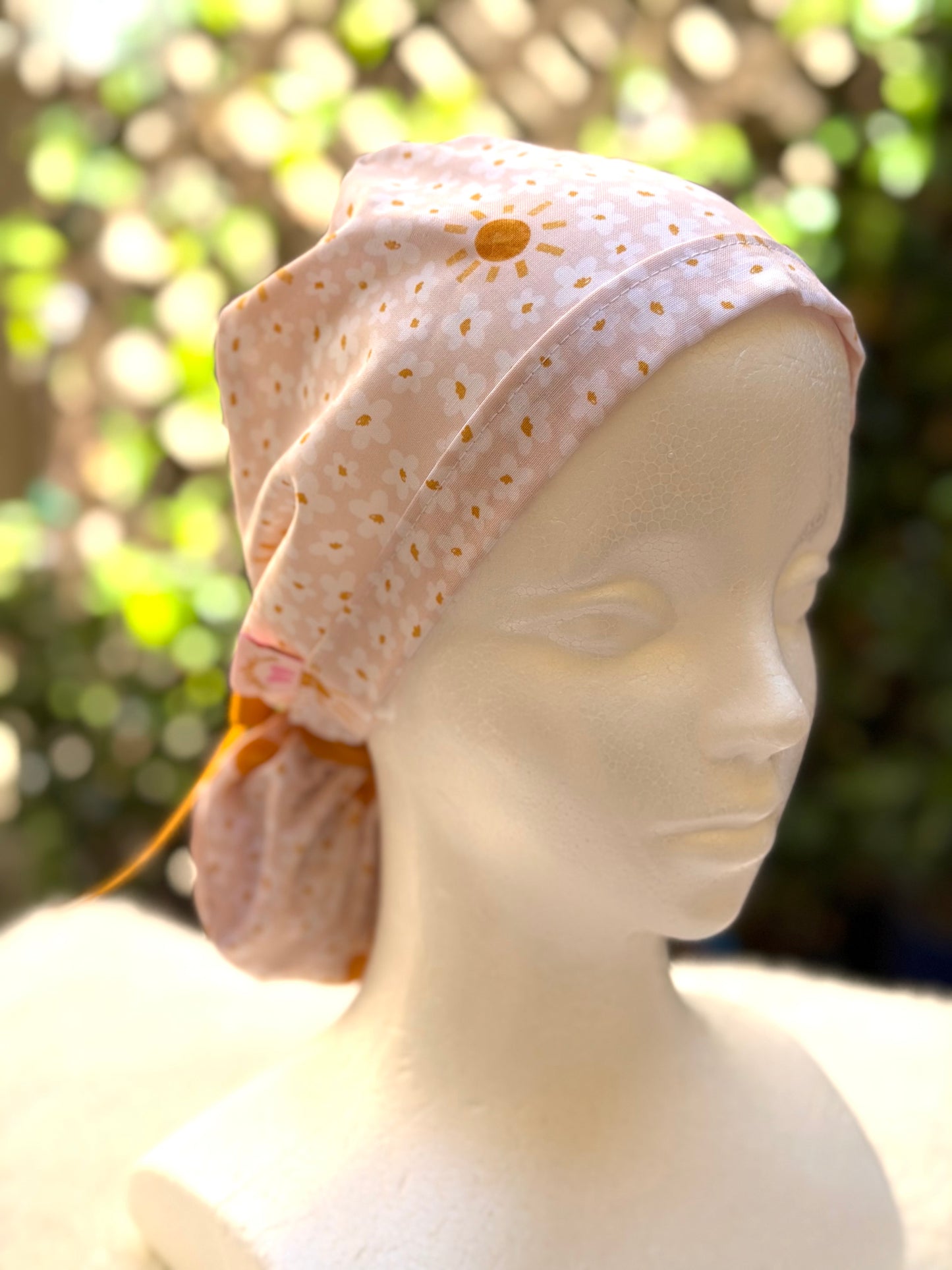 Summer Ponytail Scrub Cap