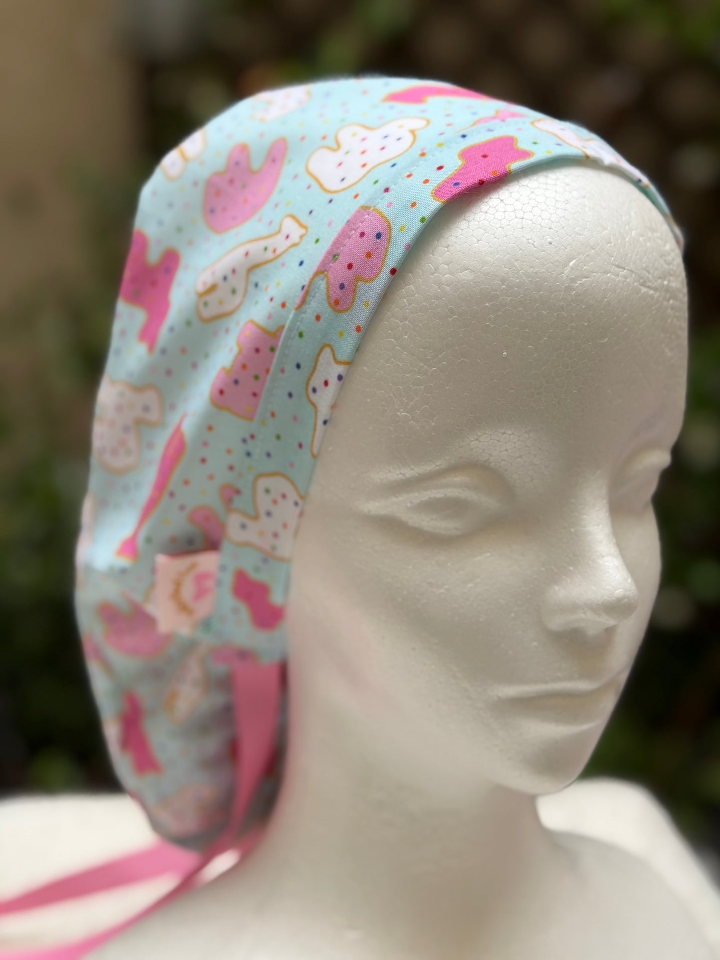 Animal Crackers Ponytail Scrub Cap