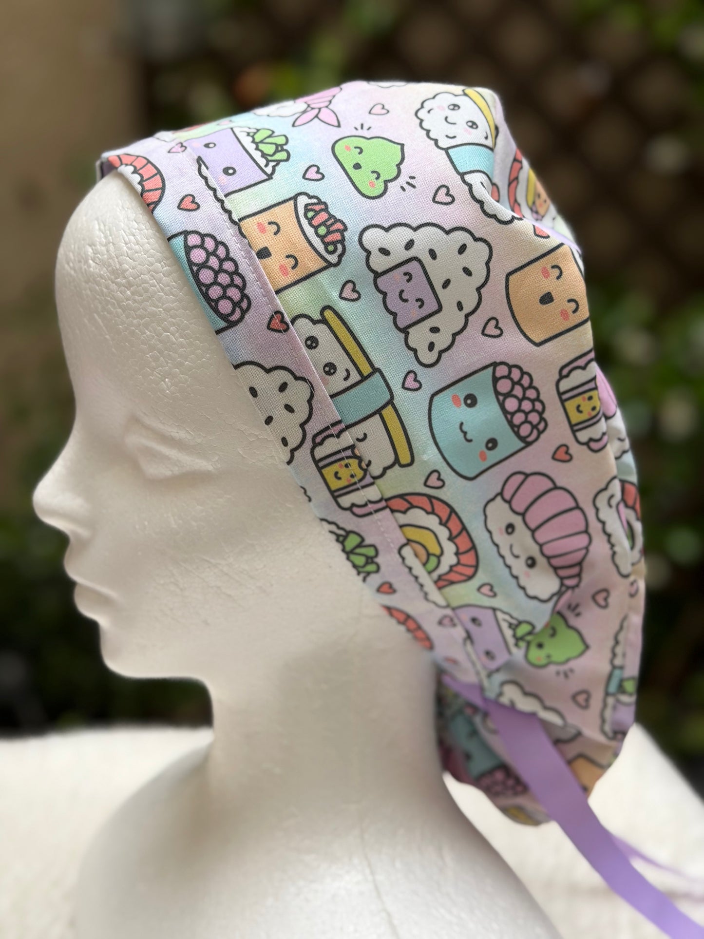 Kawaii Sushi Scrub Cap