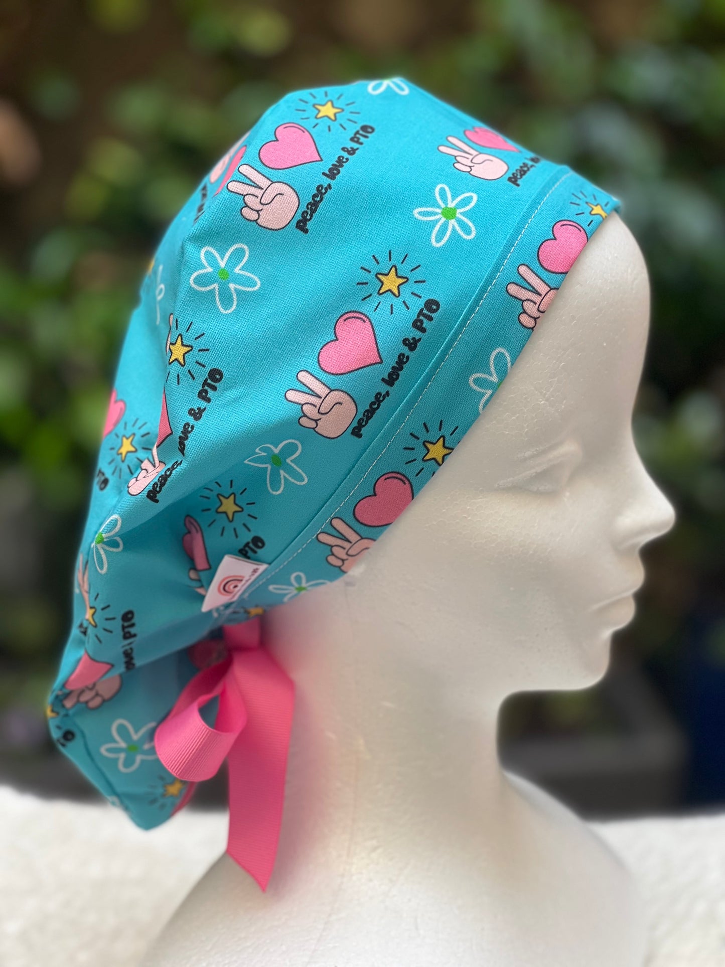PTO Ponytail Scrub Cap