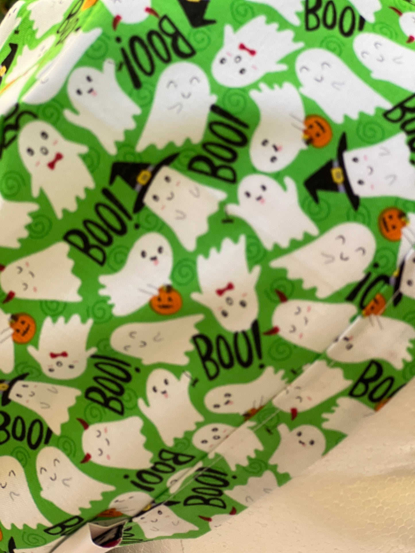 Green Ghosts scrub cap