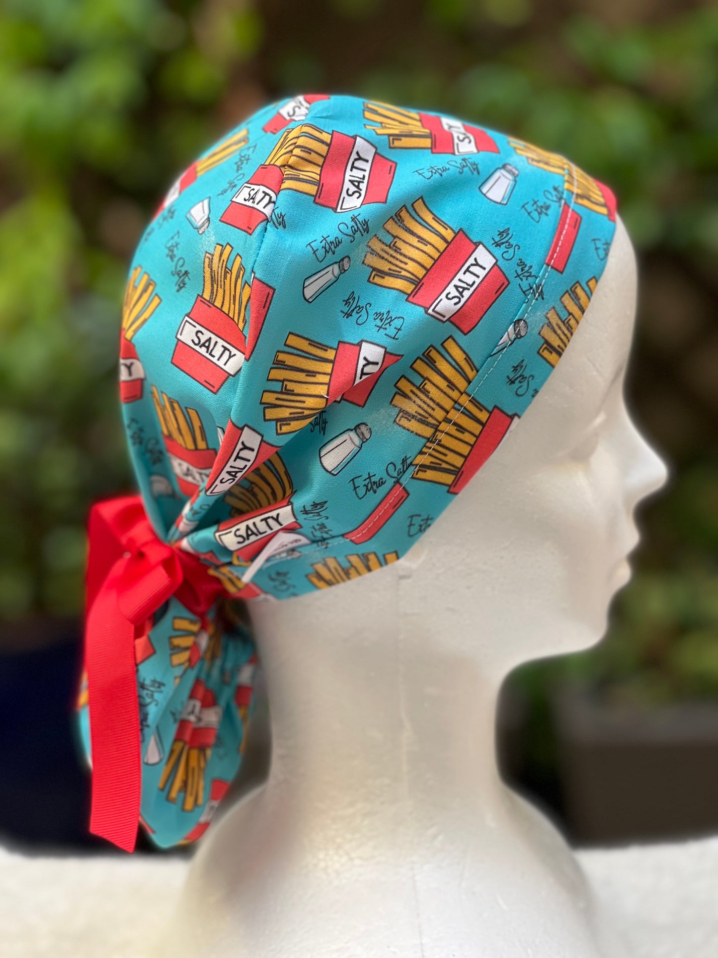 Salty Ponytail Scrub Cap