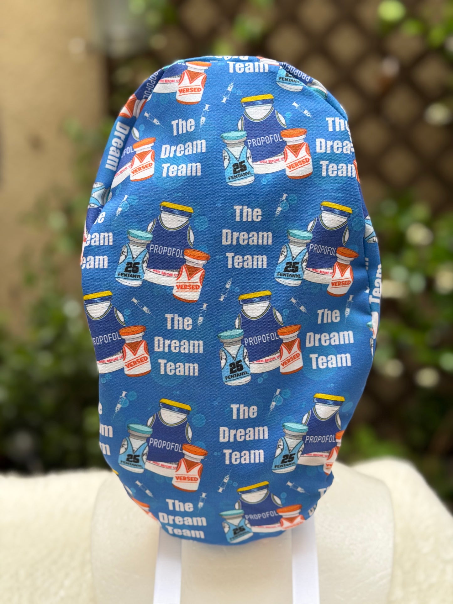 The Dream Team Anesthesia Ponytail Scrub Cap