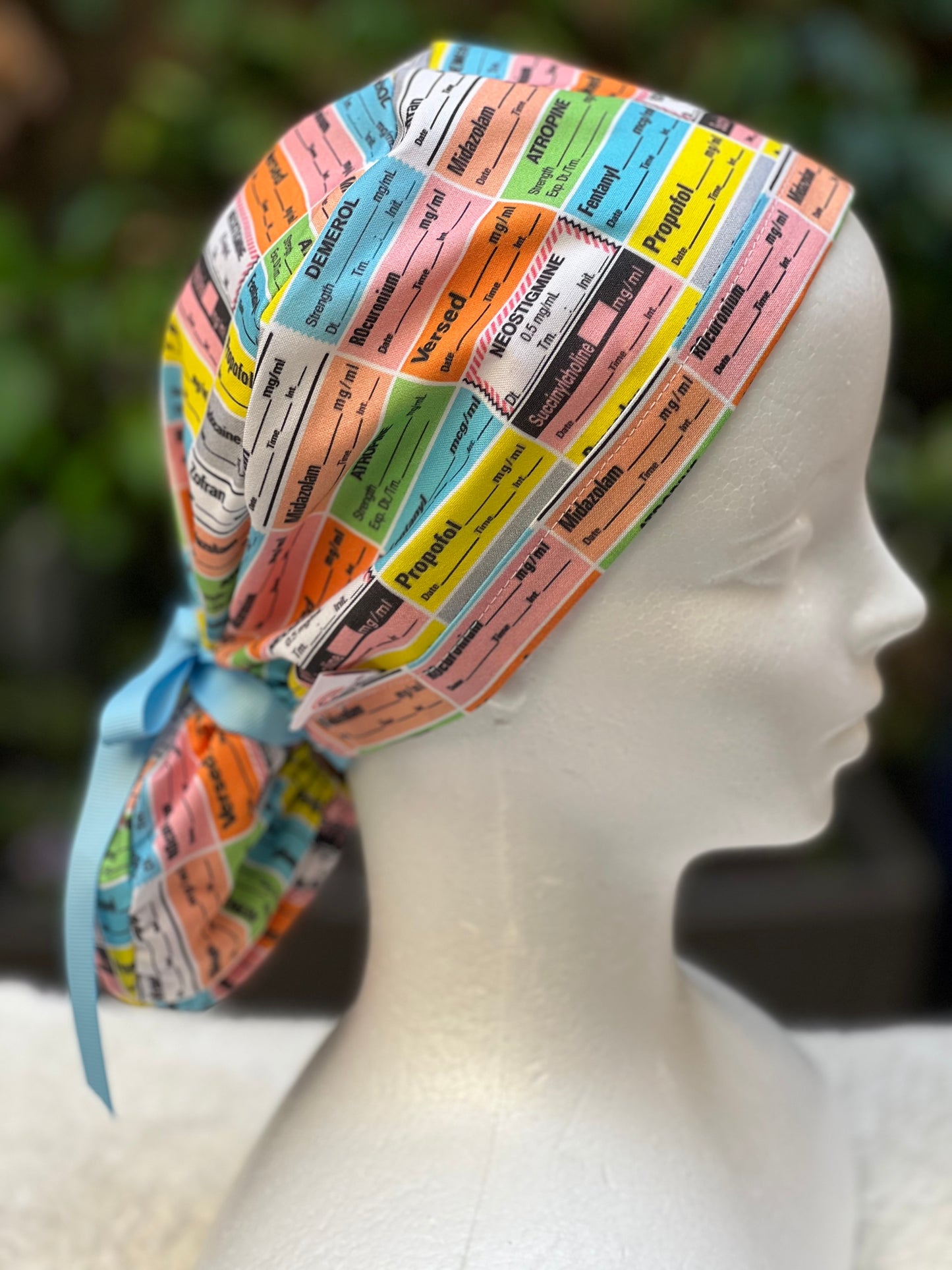 Anesthesia Ponytail Scrub Cap