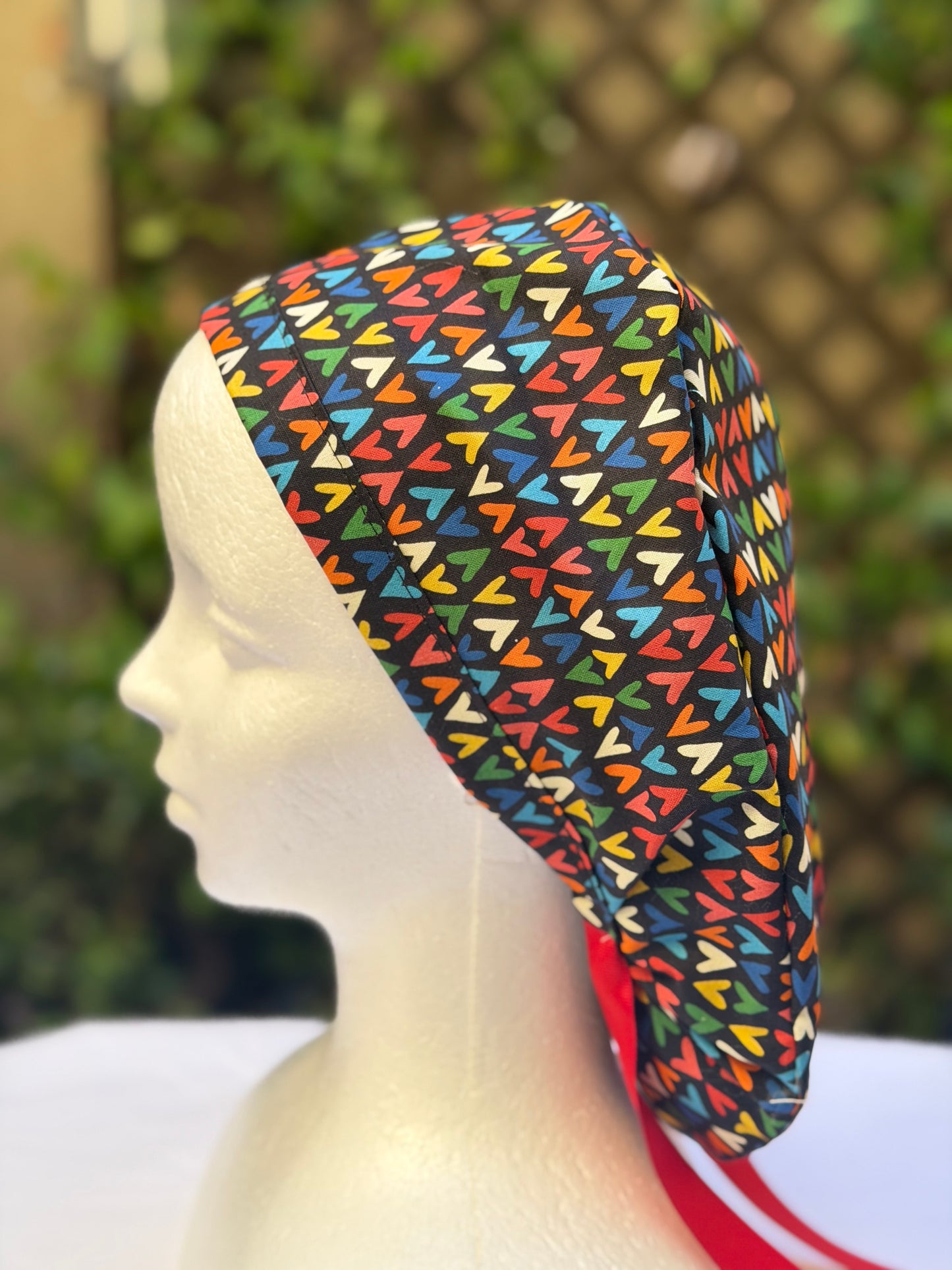 Preppy valentines  scrub cap