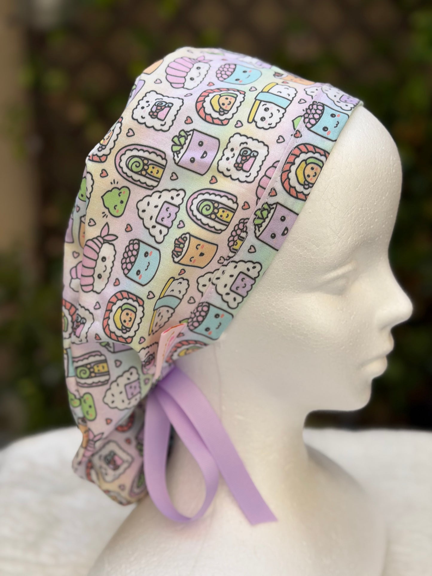 Kawaii Sushi Scrub Cap