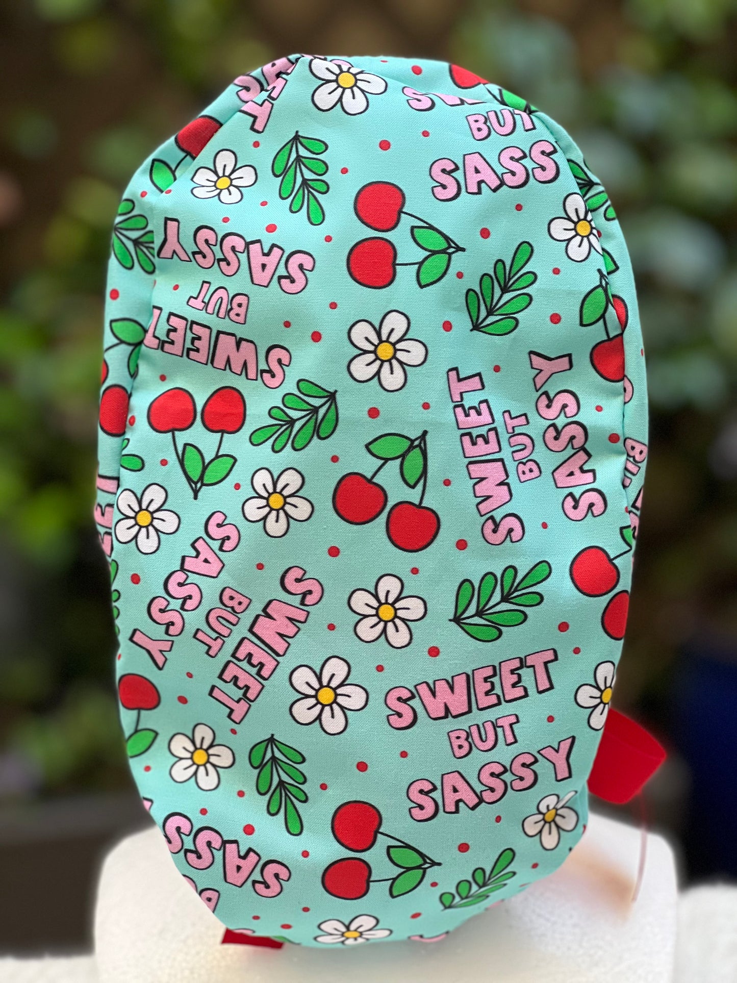 Sweet but Sassy Ponytail Scrub Cap