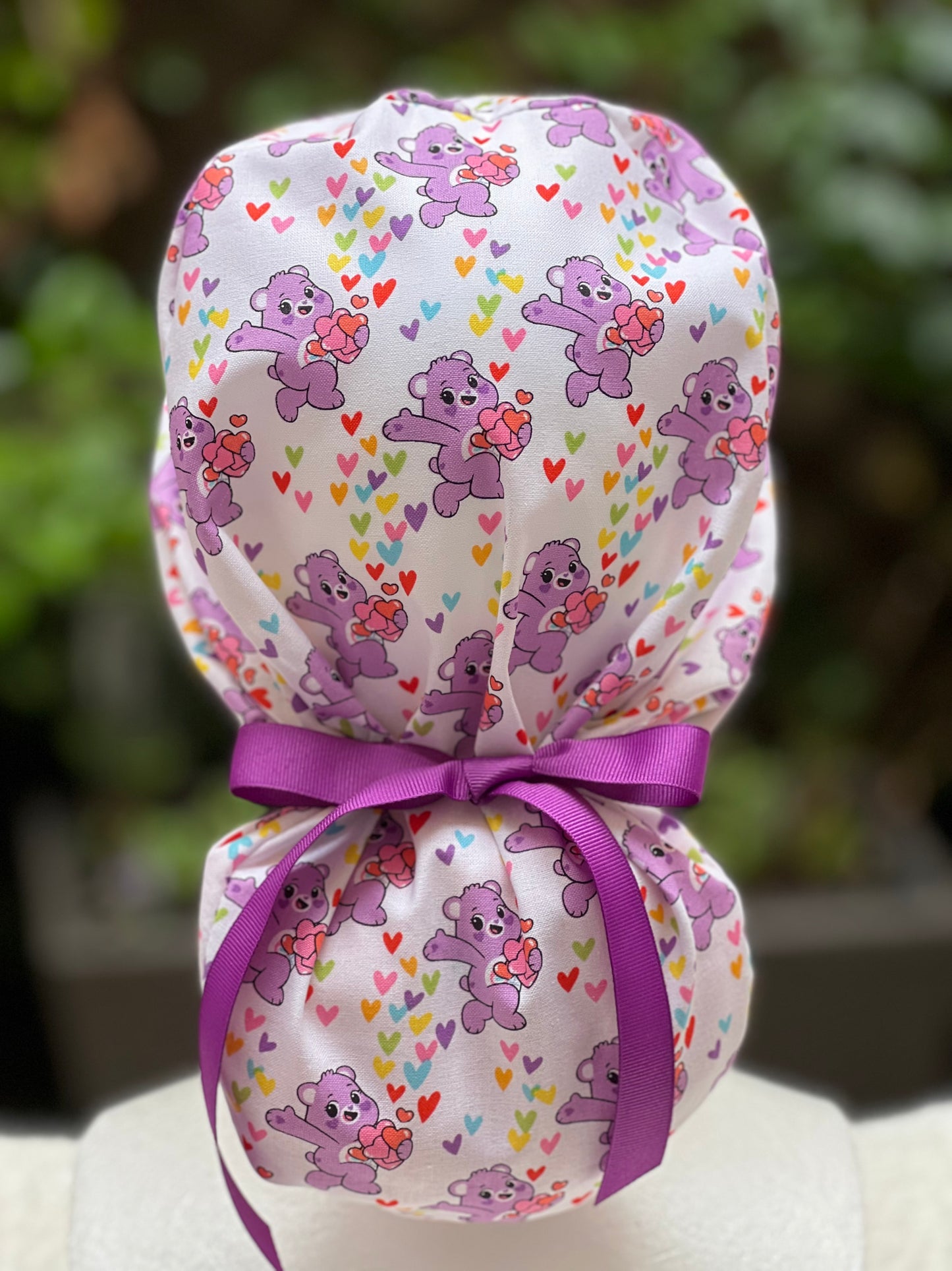 Care Bears Valentines scrub cap