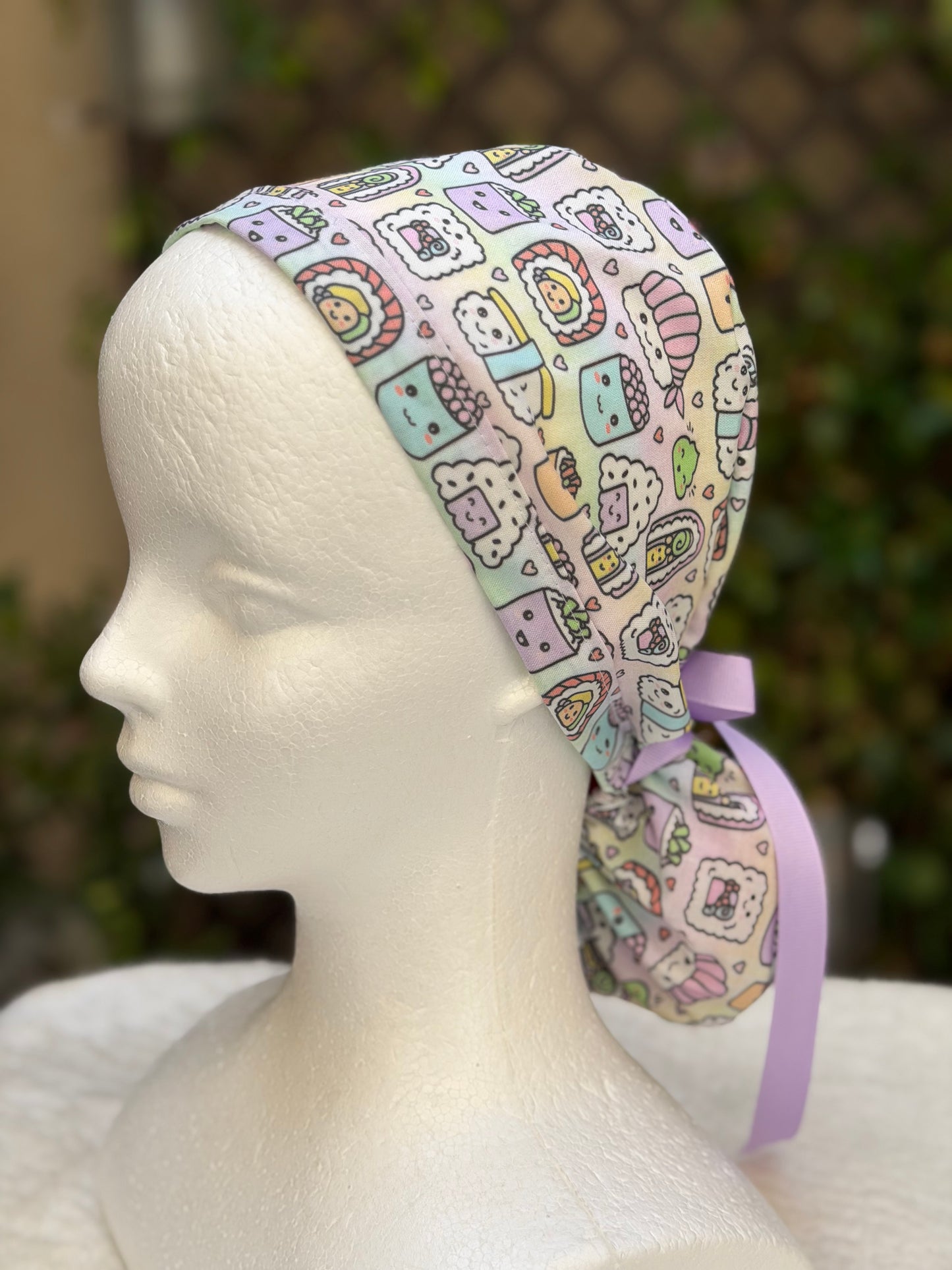 Kawaii Sushi Scrub Cap