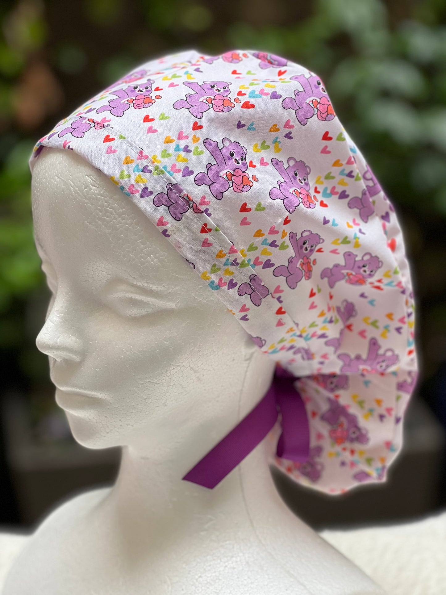 Care Bears Valentines scrub cap