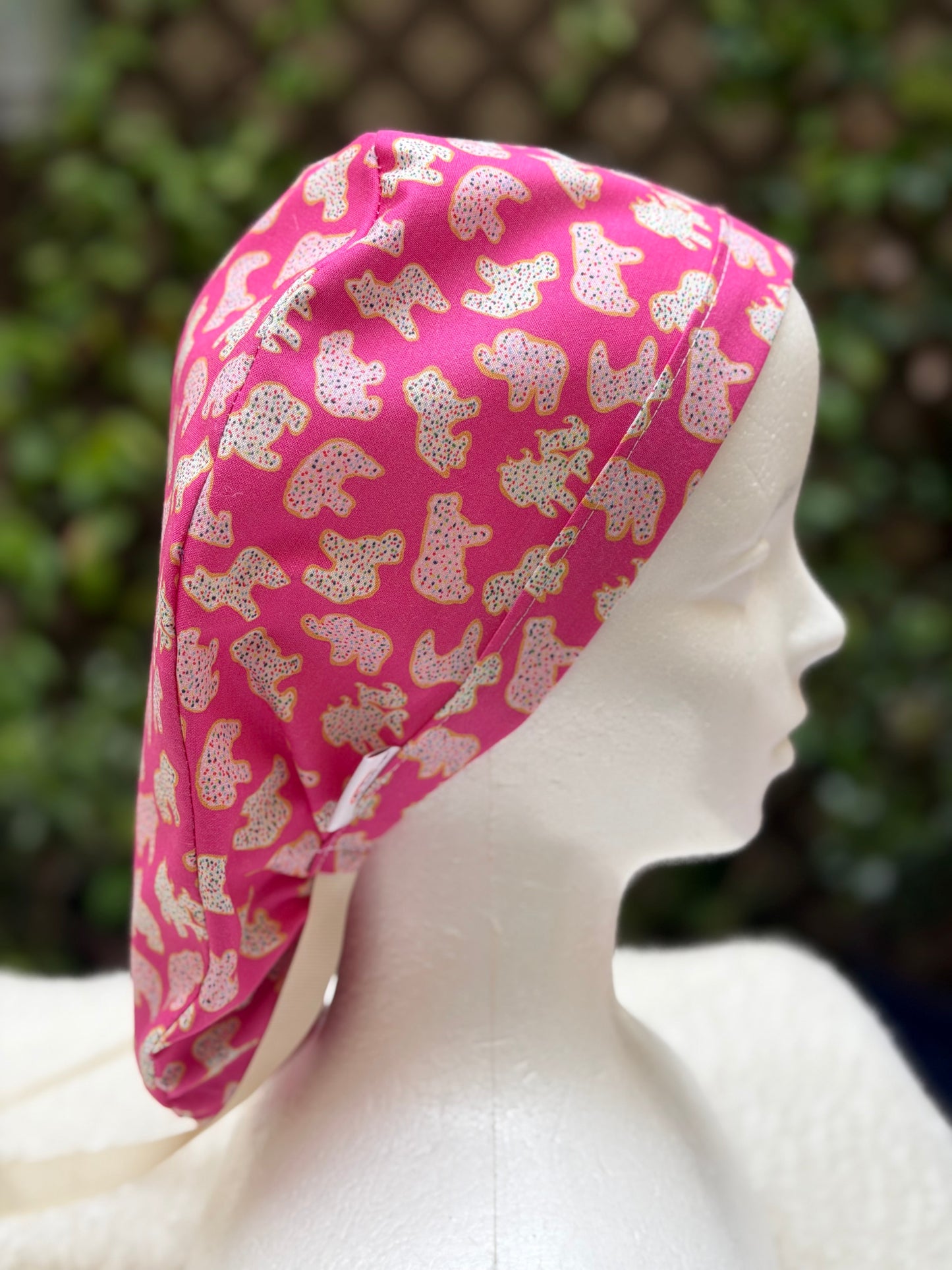 Animal Crackers Ponytail Scrub Cap