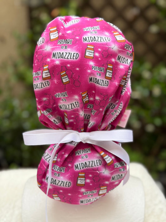 Midazzled Anesthesia Ponytail Scrub Cap
