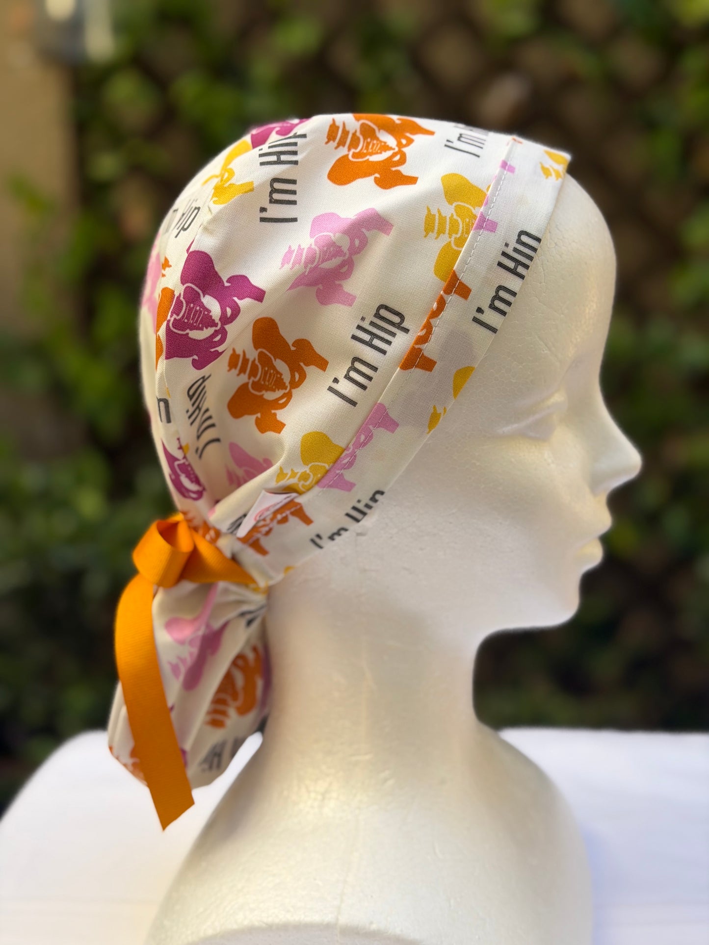 I’m hip Ponytail Scrub Cap