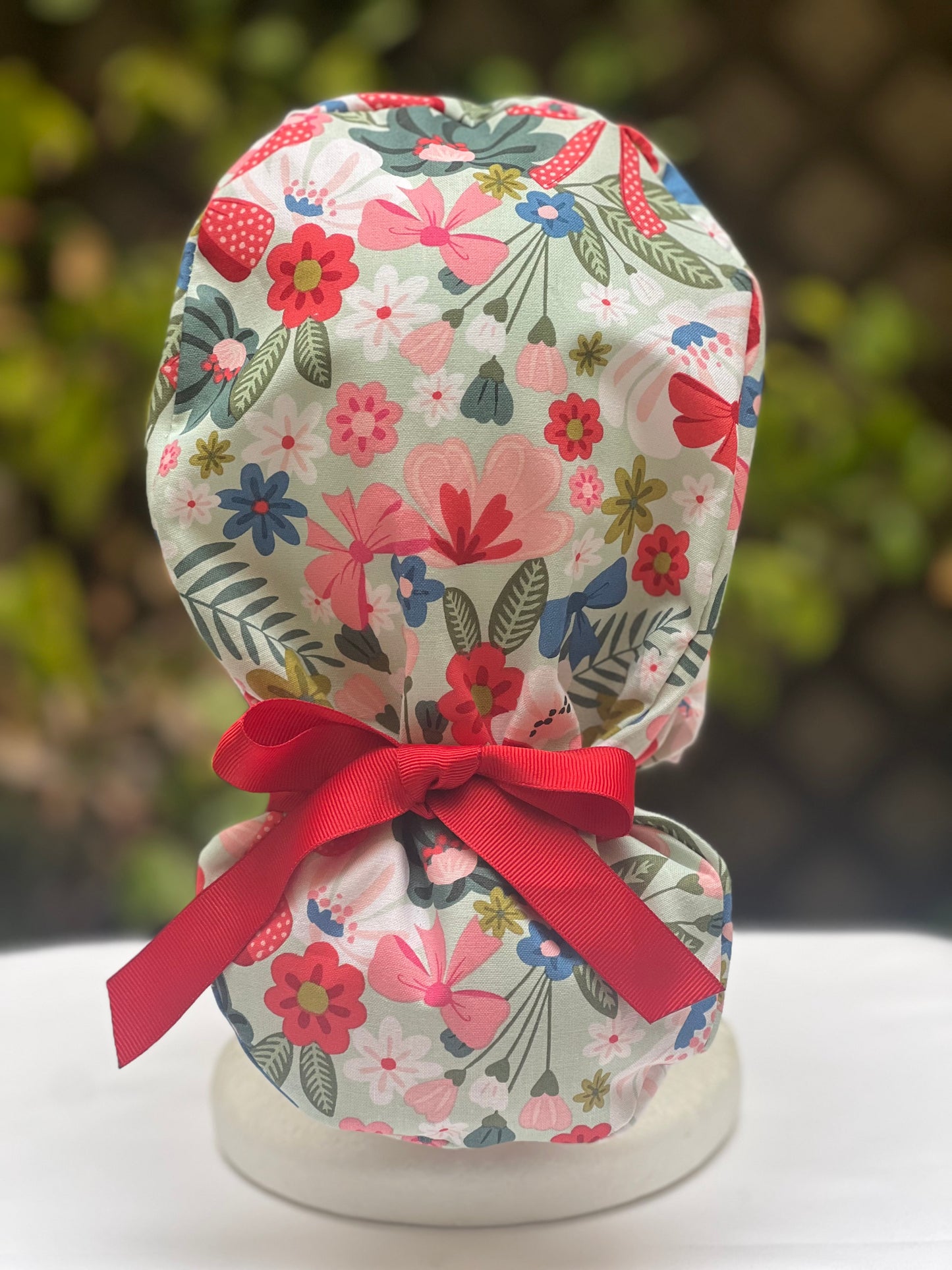 Abigail ponytail scrub cap