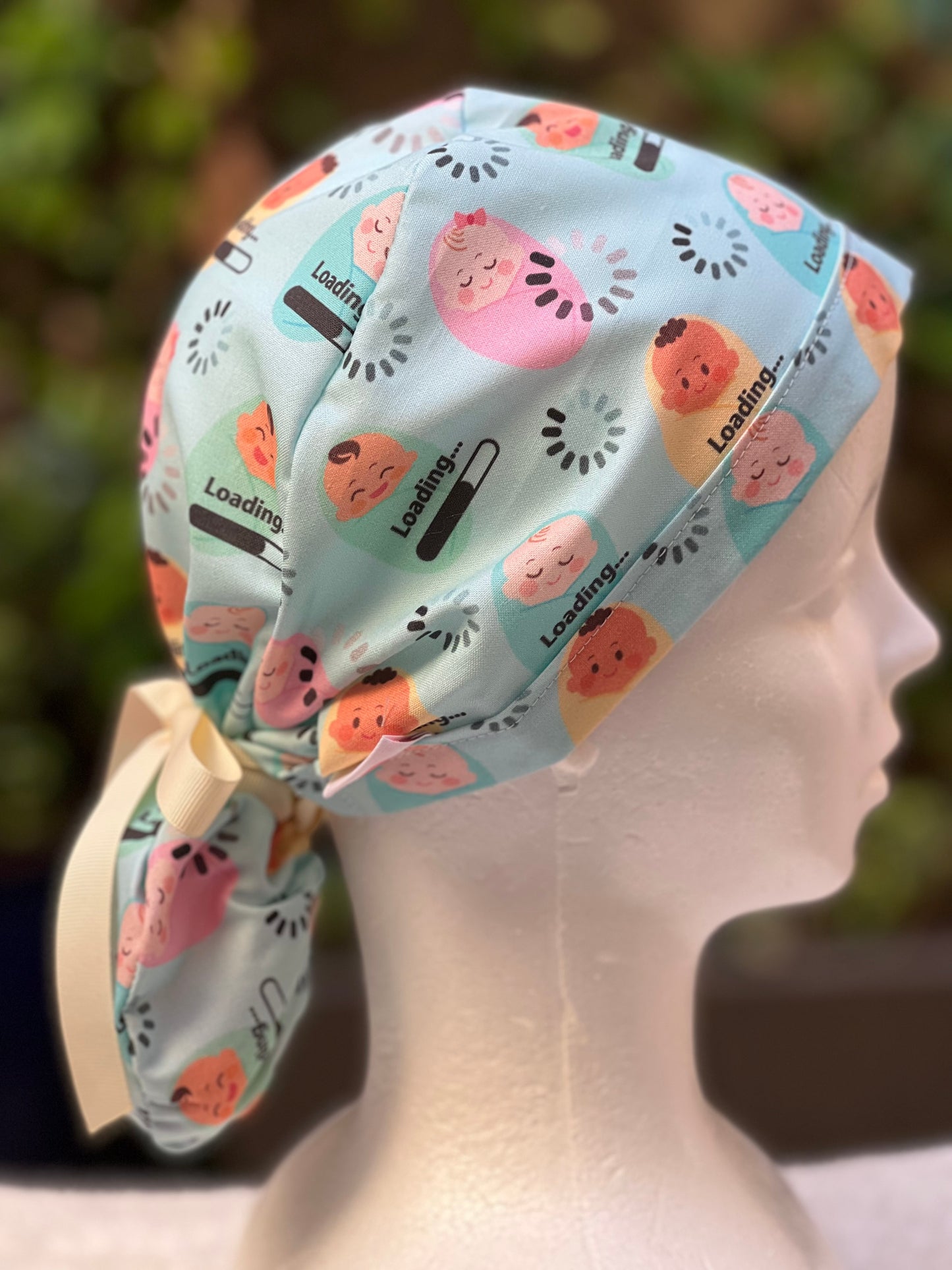 Lucille Ponytail Scrub Cap