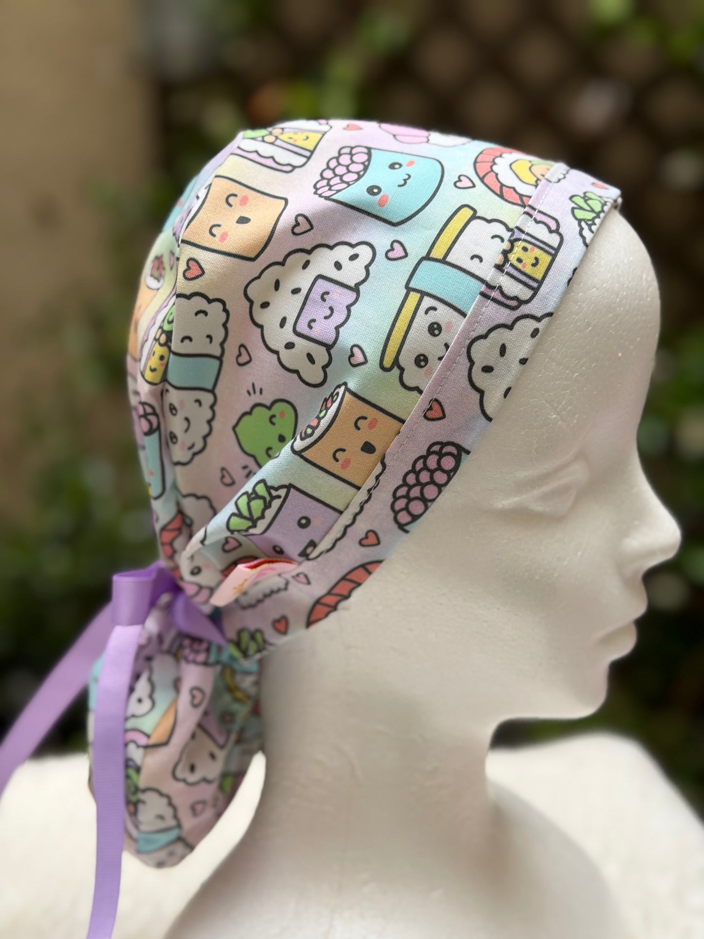 Kawaii Sushi Scrub Cap