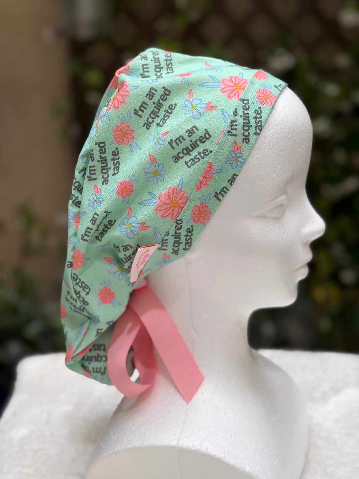 Acquired Taste Ponytail Scrub Cap