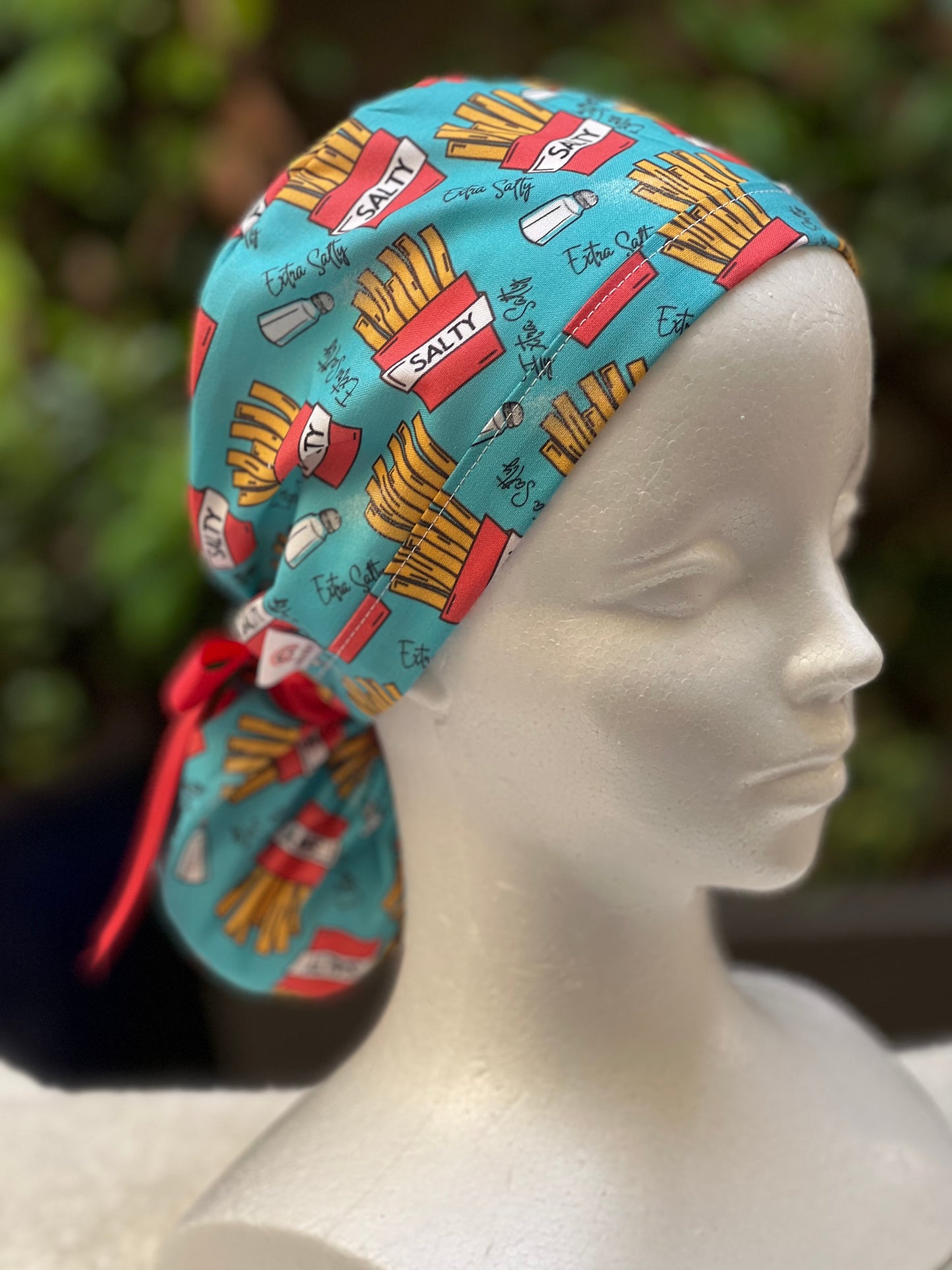 Salty Ponytail Scrub Cap