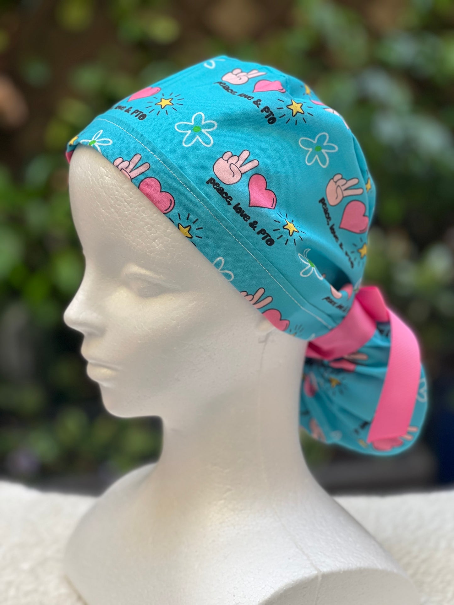 PTO Ponytail Scrub Cap