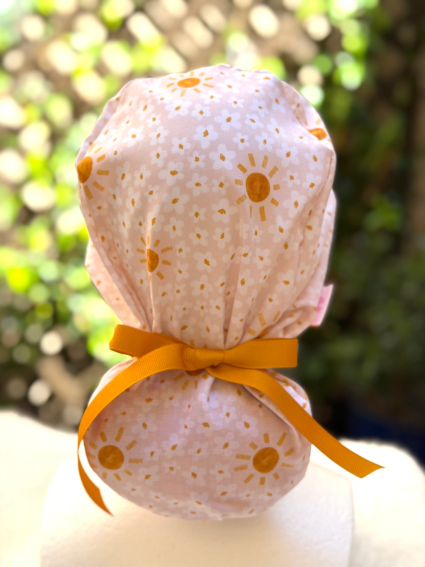 Summer Ponytail Scrub Cap
